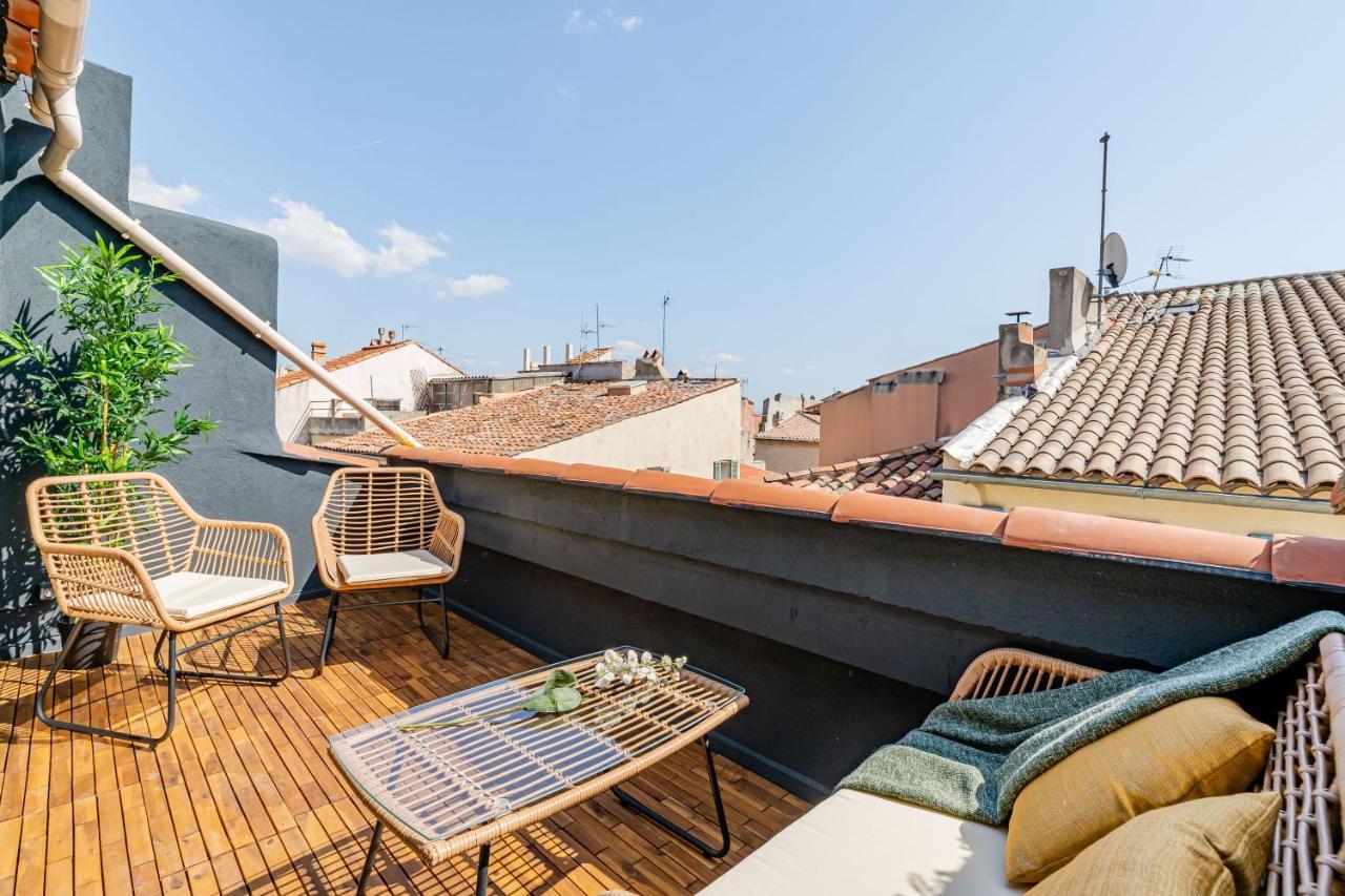 Loft En Ville - Duplex Terrasse Coeur Historique Avec Vue Degagee & Parking Souterrain Offert 라시오타 외부 사진