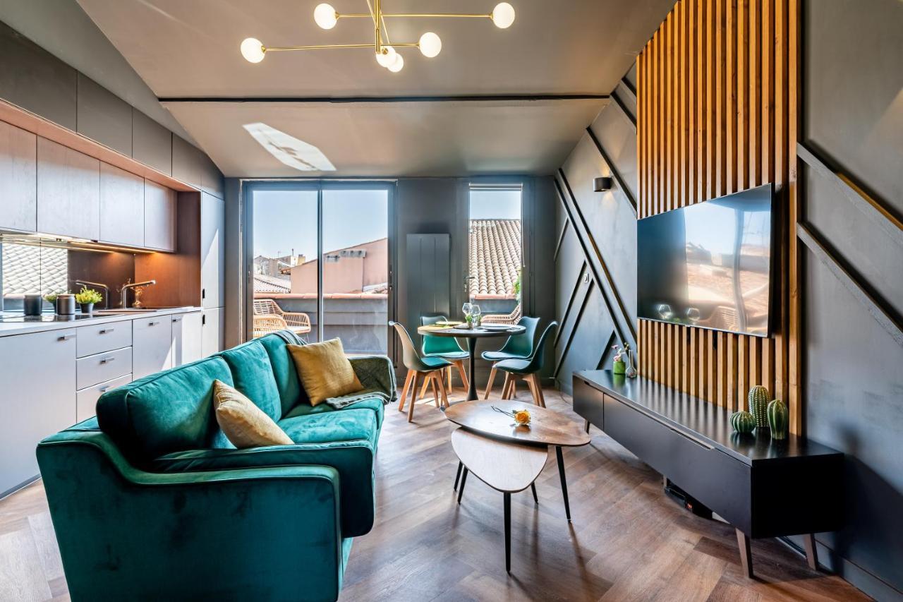 Loft En Ville - Duplex Terrasse Coeur Historique Avec Vue Degagee & Parking Souterrain Offert 라시오타 외부 사진